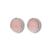 Earrings with Opale Rosa Cabochon Oval