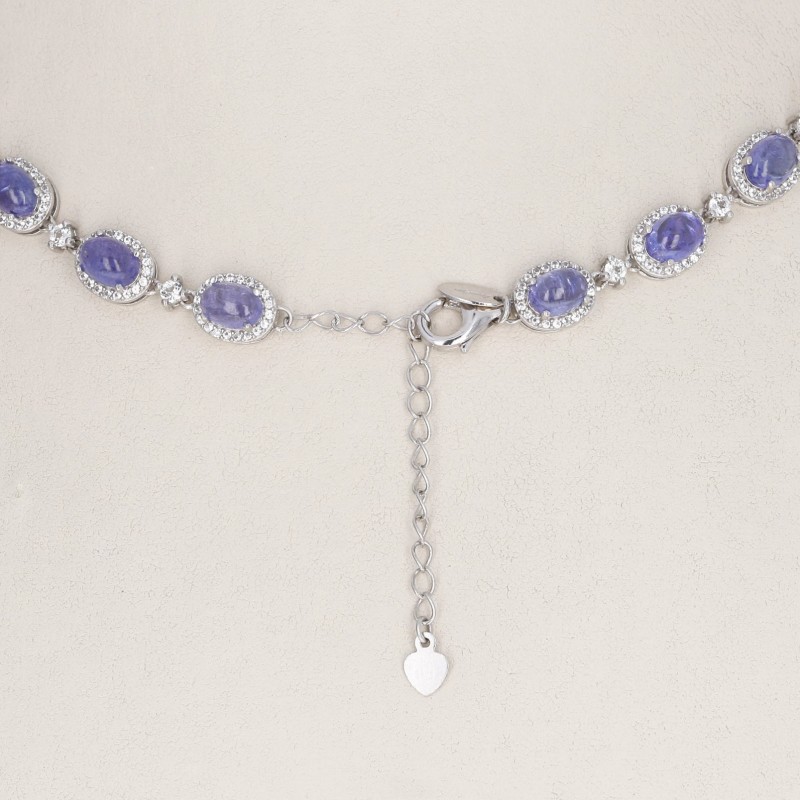 Collier with Tanzanite Cabochon Oval