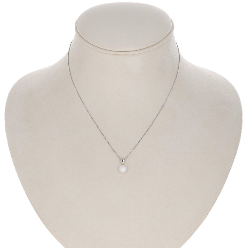 Pendente con Perla a Bottone ø 6,5 mm