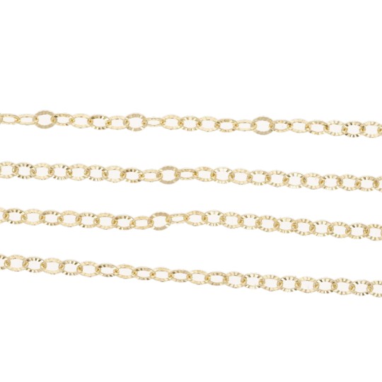 Chain Ovalina Battuta Drawing on Sun