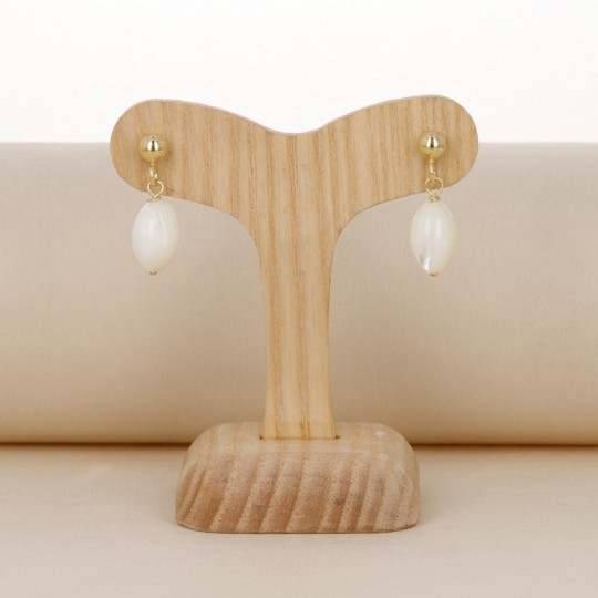 White Mother of Pearl Earrings