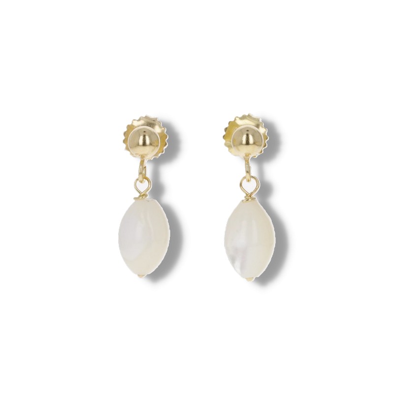 White Mother of Pearl Earrings