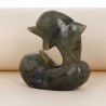 Labradorite dolphin sculpture