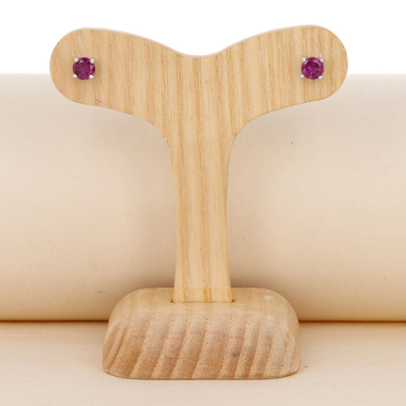 Earrings in Lobo di Granato Rodolite