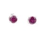 Earrings in Lobo di Granato Rodolite