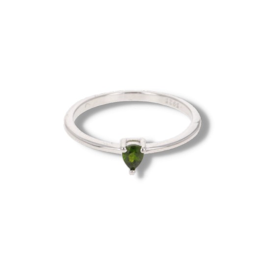 Ring with Diopside in Goccia