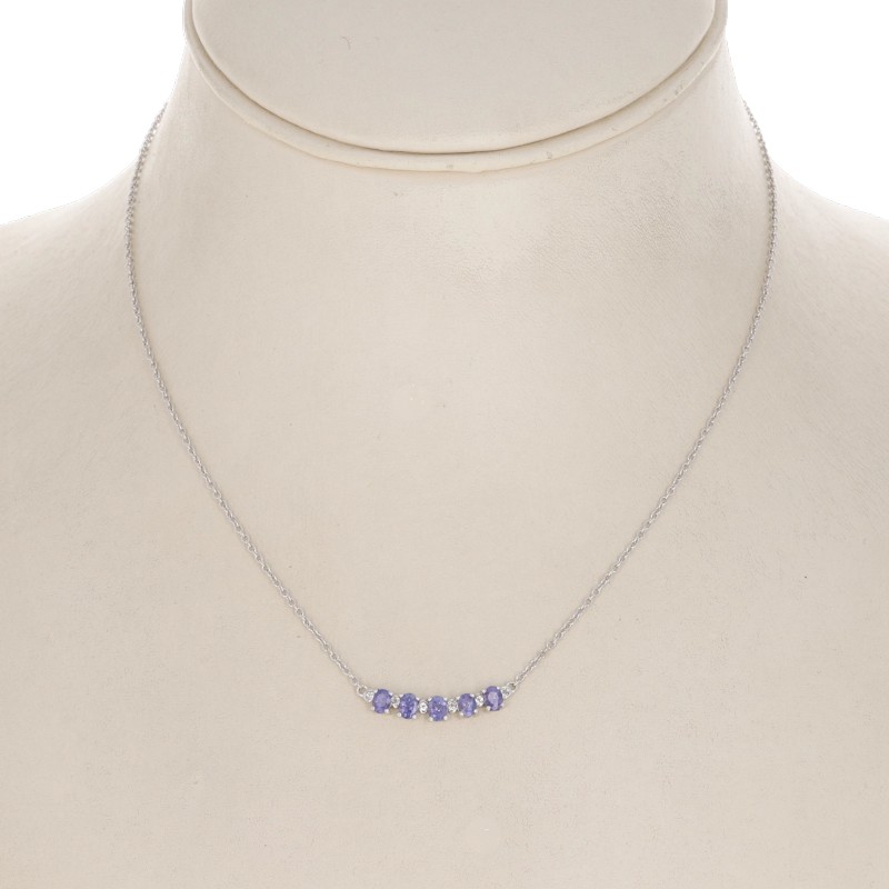 Collier with Five Stones of Tanzanite