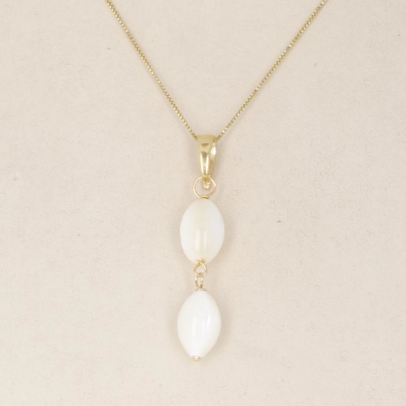 Pendant and Earrings of Mother of Pearl