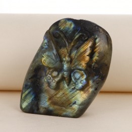 Butterfly Sculpted on Sasso di Labradorite