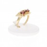 Ring with two stones of Almandin Granate