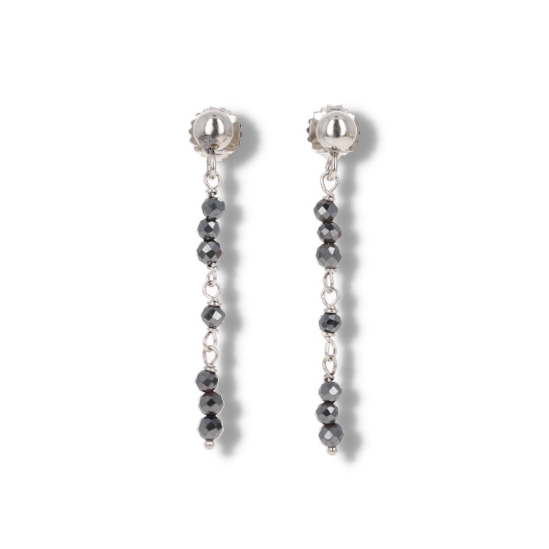Pendent Earrings with Ematite