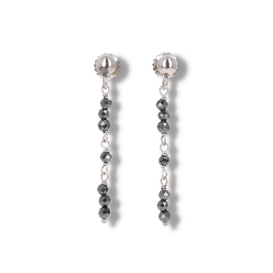 Pendent Earrings with Ematite