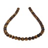 Strand of Tiger's eye Natural spherical