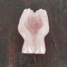 Rose quartz sculpture