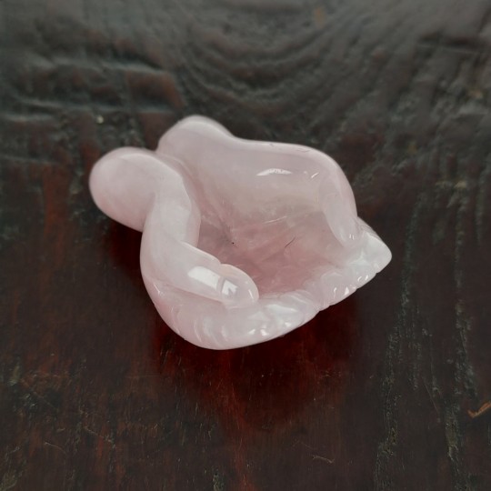 Rose quartz sculpture