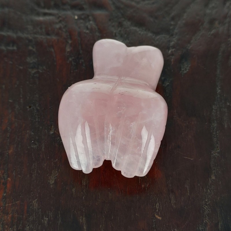Rose quartz sculpture