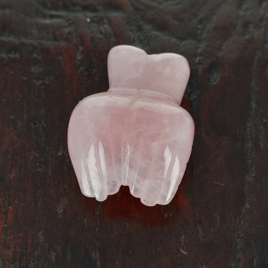 Rose quartz sculpture