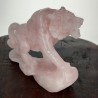 Scultura Tigre in Quarzo Rosa