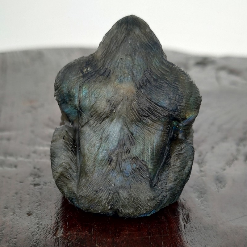 Gorilla sculpture in Labradorite