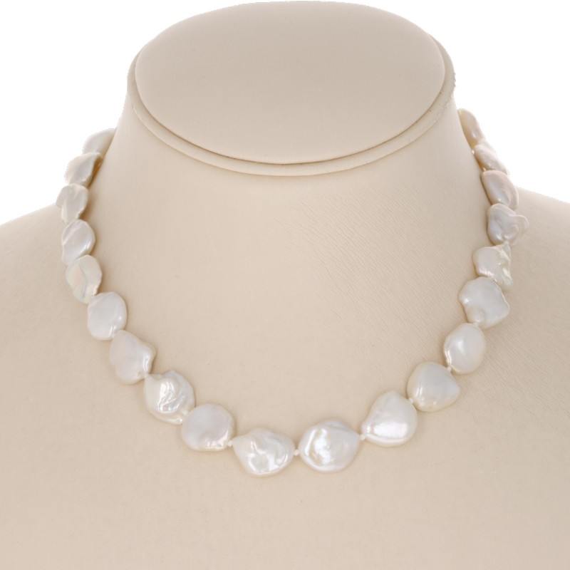 Collana Perle Keshi Leggermente Scalare