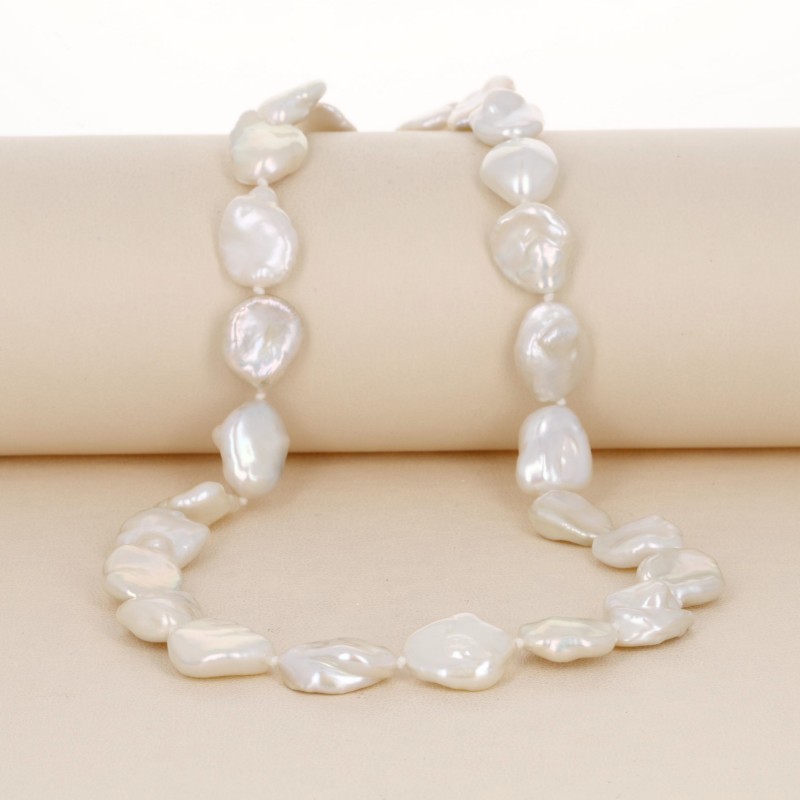 Collana Perle Keshi Leggermente Scalare