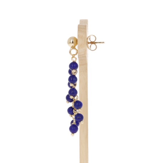 Lapis Earrings in Spina di Pesce