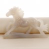 Horse sculpture on agate base