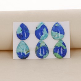 Offer Lot 6 Pietre di Azzurrite Cabochon a Goccia