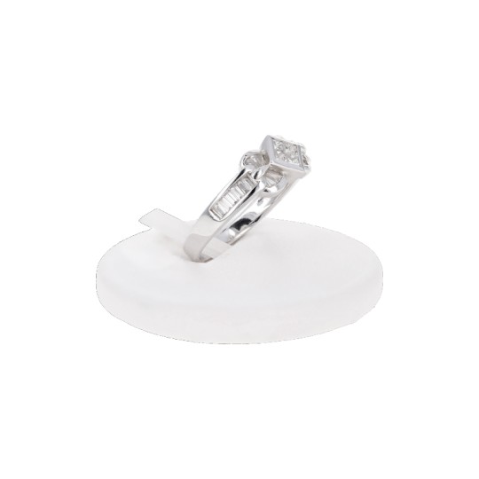 White Gold Ring with Diamonds