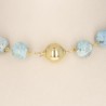Blue Opal Crew Necklace with Matrix