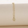 Silver strand Gold plated 925 ‰ 5 cm
