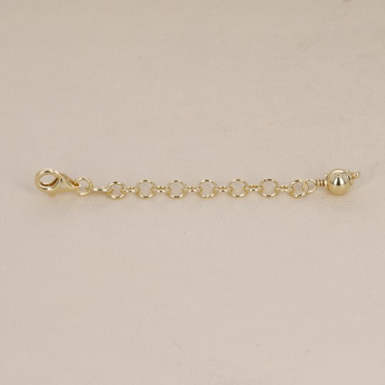 Silver strand Gold plated 925 ‰ 5 cm