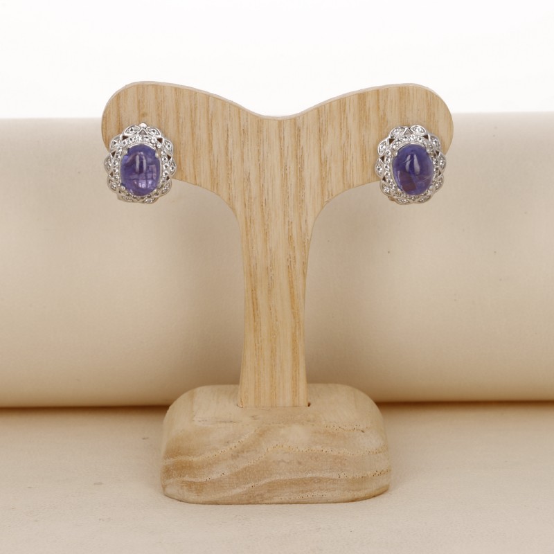 Earrings Model Ballerina with Tanzanite