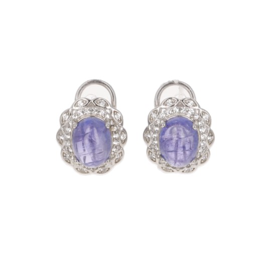 Earrings Model Ballerina with Tanzanite