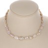 Necklace Pearl Keshi Rosa Gold Ø 9.5 / 11 mm