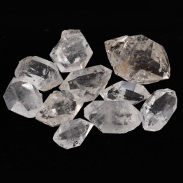 Lot offer 10 crystals Rock Crystal Quartz Biterminato