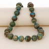 Blue Green Opal Necklace with Matrix