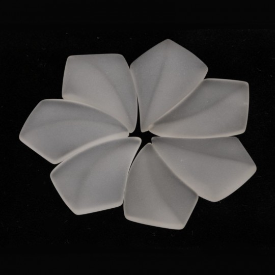 Lot offer 7 Satin rock crystal stones