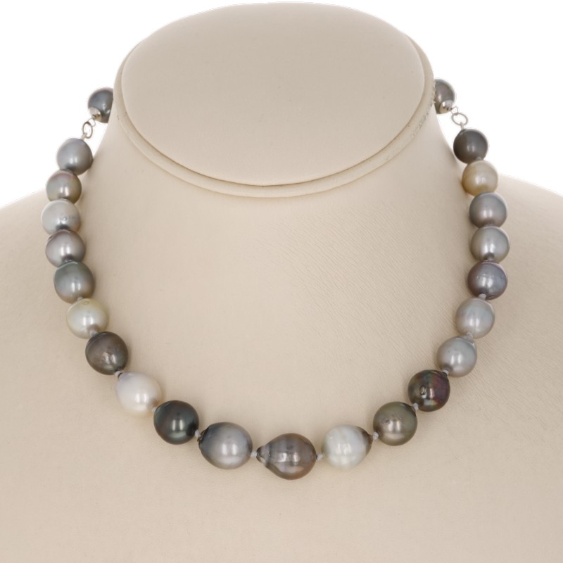 Parure Collana e Orecchini con Perle di Tahiti