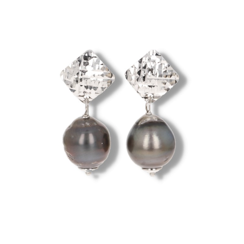 Parure Collana e Orecchini con Perle di Tahiti