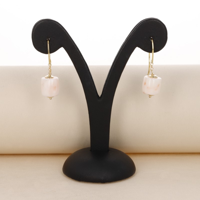 Necklace and Coral Earrings in Barilotto