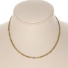 Yellow/Green Diamond Necklace in Cubetto