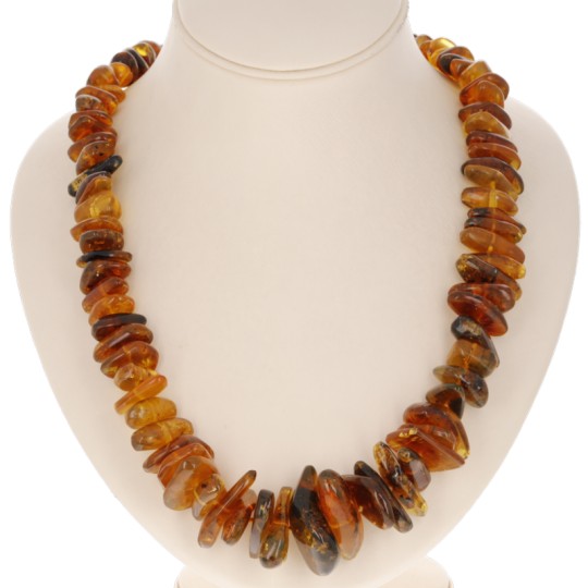Long Necklace of Mesoamerican Amber