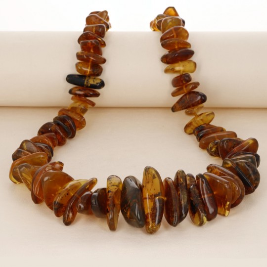 Long Necklace of Mesoamerican Amber