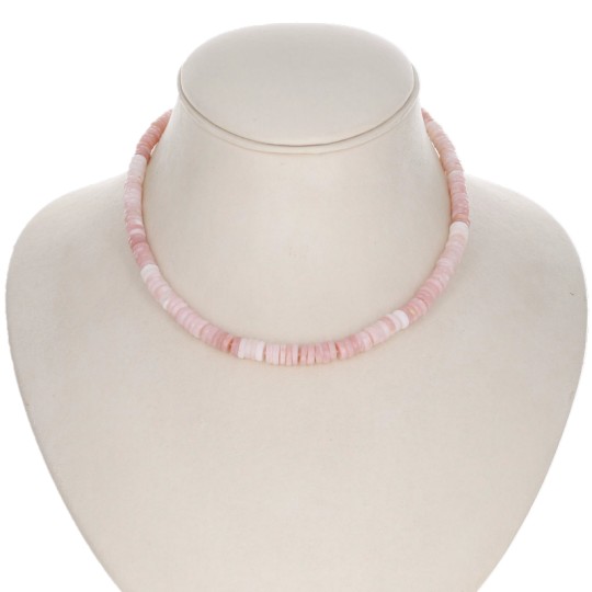Pink Opal Necklace in Color Steps
