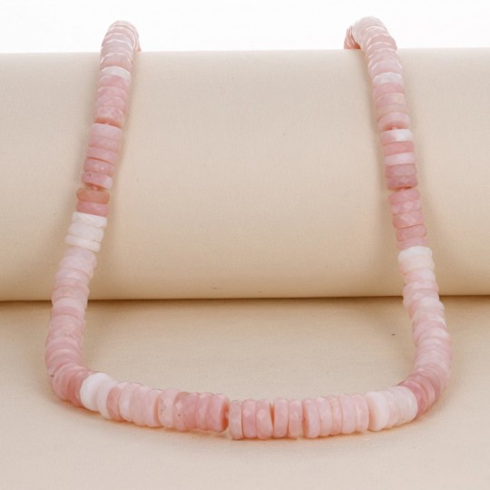 Pink Opal Necklace in Color Steps
