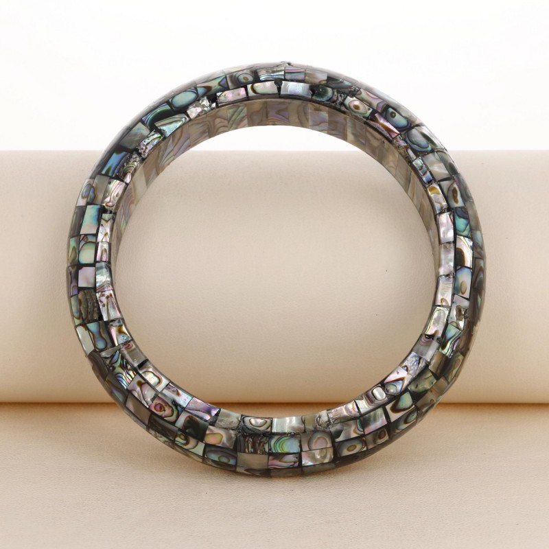 Bracciale Rigido di Madreperla Abalone