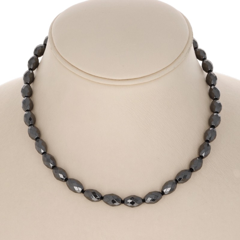 Necklace Ematite Cutting Oiled