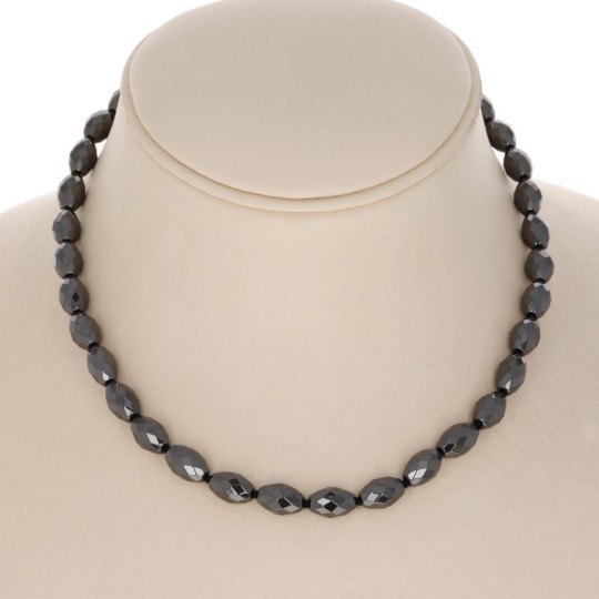 Necklace Ematite Cutting Oiled