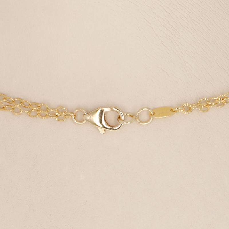 Collana di Corallo Rosa Leggermente a Scalare